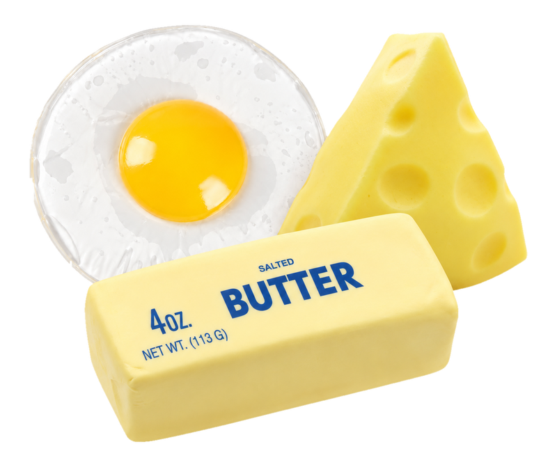 Frühstücks-Bundle freigestellt auf Weiß