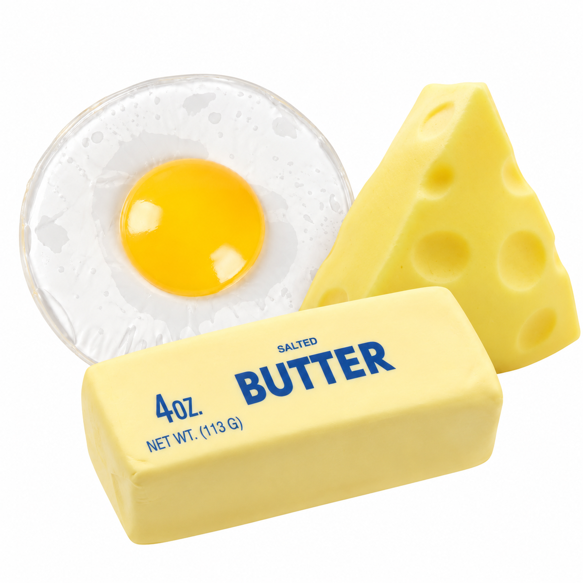 Frühstücks-Bundle freigestellt auf Weiß