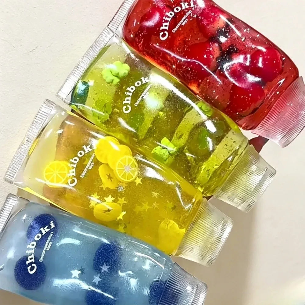 Varianten von Jelly Kristall Tube nebeneinander