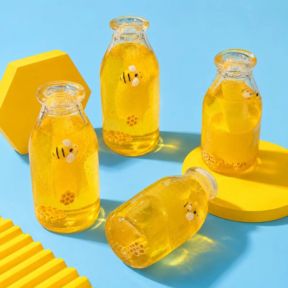 Honig Flasche Squish in einer Alltagsszene