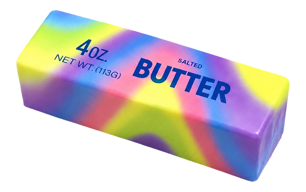 Butter Bar Squishy – Slow Rise – Rainbow / 14 cm