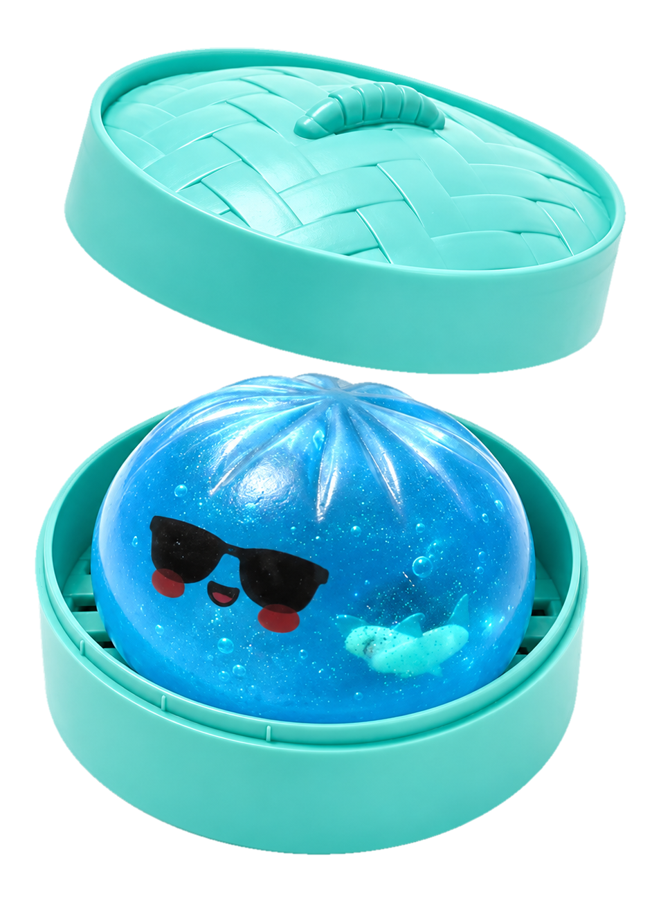 Glitzer-Dumpling Squishy – Slow Rise – Bunt · Netz