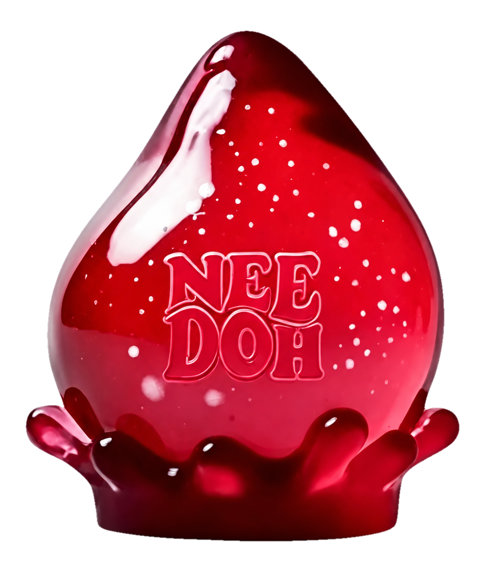 Schmelztropfen Squishy – Rot · Glitzer